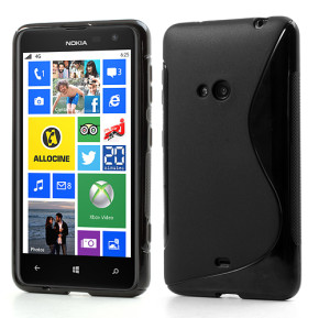 Силиконов гръб S-Case ТПУ за Nokia Lumia 625 черен